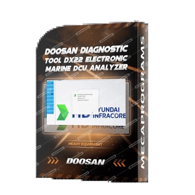 DOOSAN DIAGNOSTIC TOOL DX22 ELECTRONIC MARINE DCU ANALYZER