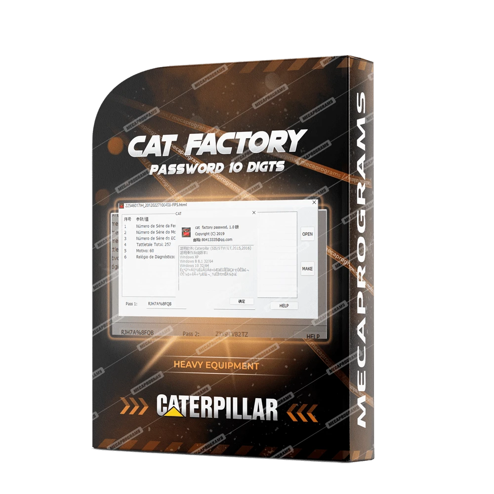 CAT FACTORY PASSWORD 10 DIGITS