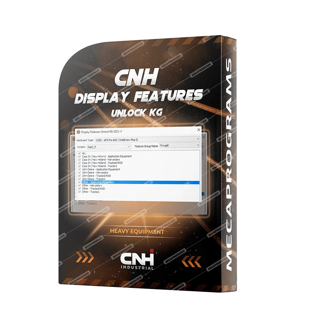 CNH DISPLAY FEATURES UNLOCK KG