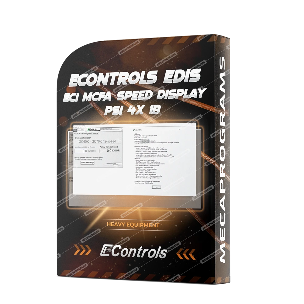 ECONTROLS EDIS ECI MCFA SPEED DISPLAY PSI 4X