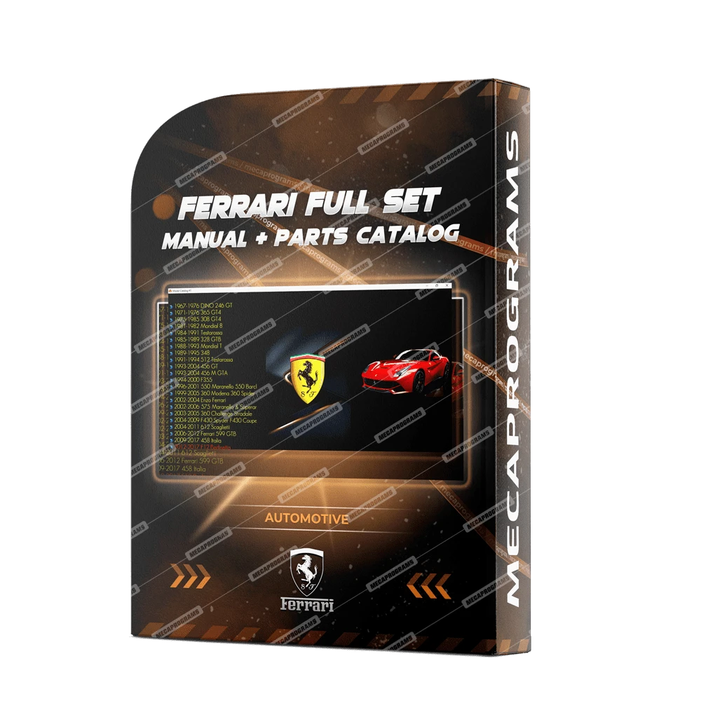 FERRARI FULL SET MANUAL & PARTS CATALOG