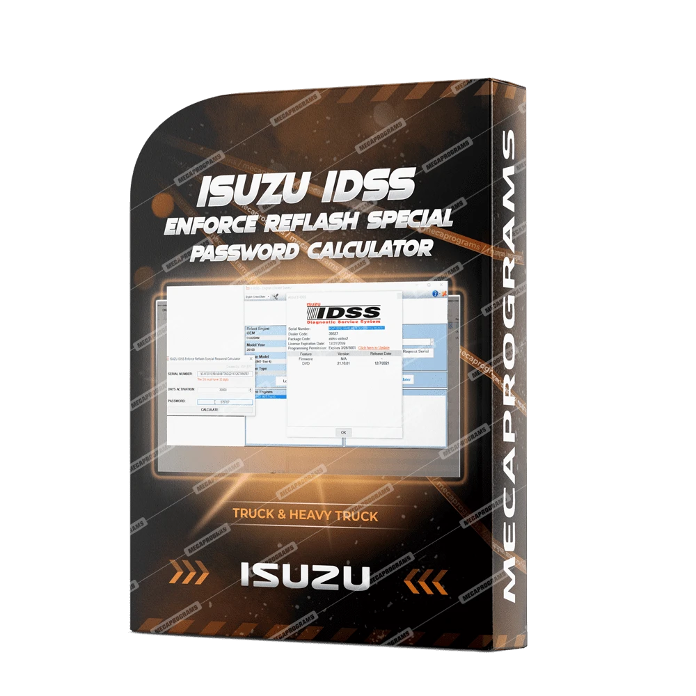 ISUZU IDSS ENFORCE REFLASH SPECIAL PASSWORD CALCULATOR