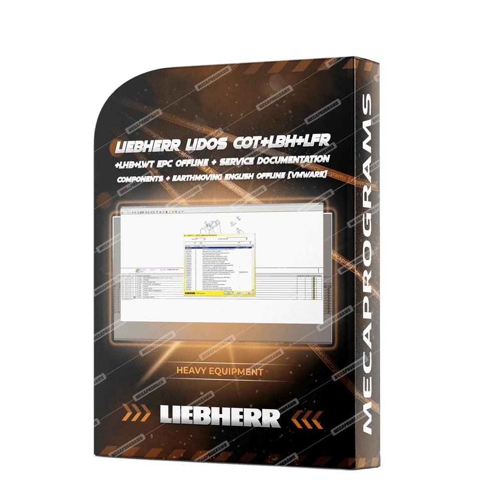 LIEBHERR LIDOS COT+LBH+LFR+LHB+LWT EPC OFFLINE & SERVICE DOCUMENTATION COMPONENTS + EARTHMOVING ENGLISH OFFLINE [VMware]
